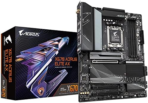 Gigabyte X670 AORUS ELITE AX Motherboard AM5 Ryzen 8000 7000 DDR5 Wi-Fi 6E