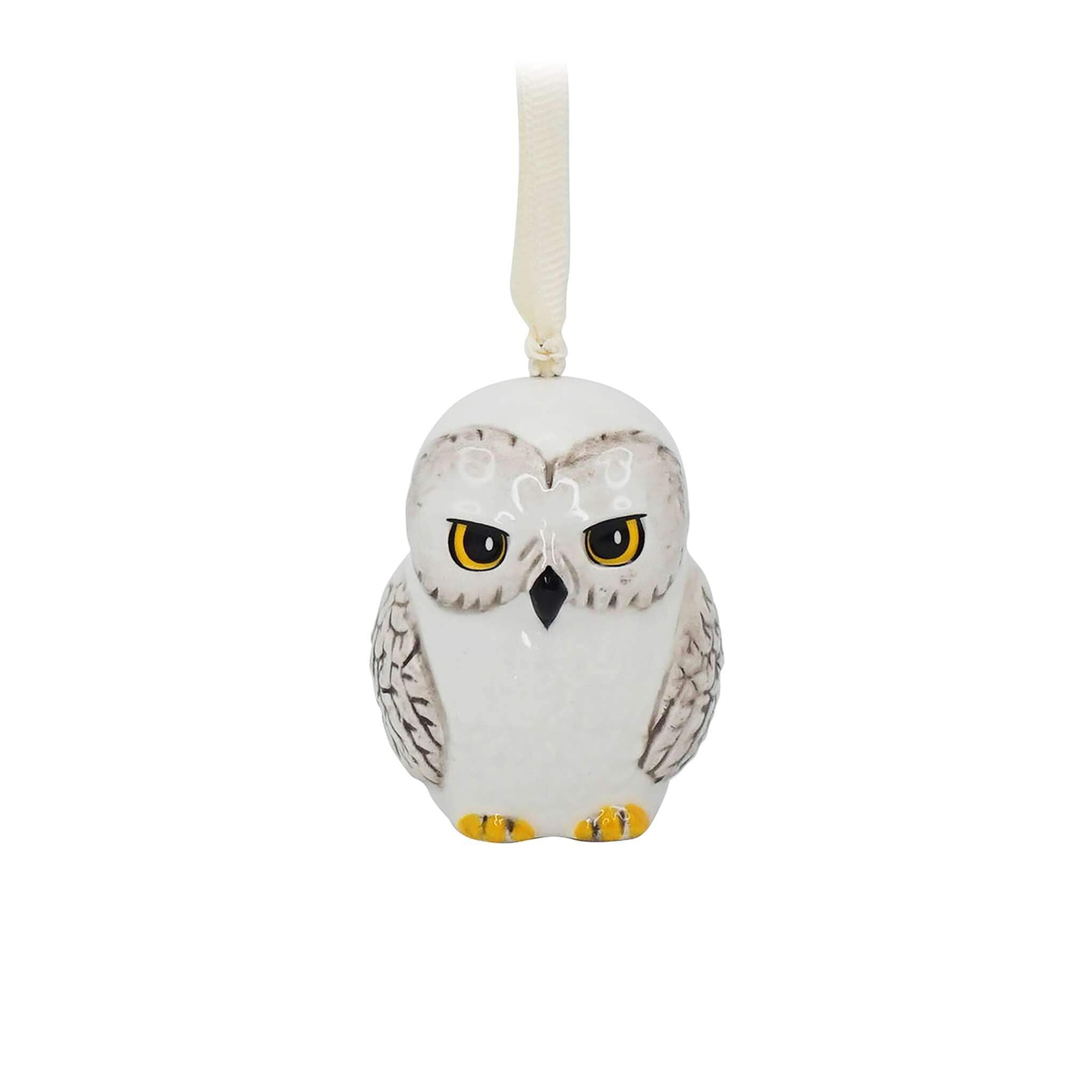 Half Moon Bay | Harry Potter | Hedwig | Ceramic Hanging Ornament for Christmas and Year-Round Decoration | Official Merchandise