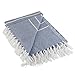 DII Rustic Farmhouse Thin Stripe Woven Throw, 50x60, French Blue