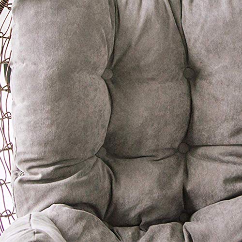 HUHUA Wicker Rattan Patio-Schaukelstuhlkissen, Outdoor Hängesessel Schaukel Sitzkissen, Dickes Nest Hängesessel… – Bild 4