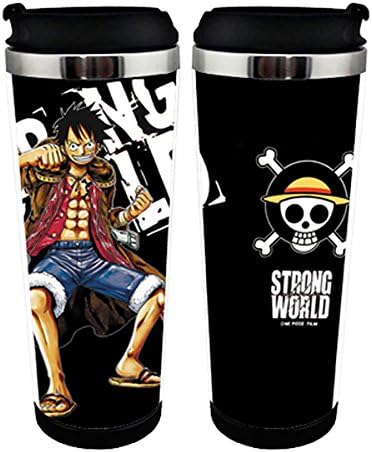 Anime One Piece Stainless Steel Travel Mug Coffee Milk Mugs Cartoon Mug Cups (E)
