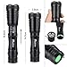 LED Tactical Flashlight High Lumens Phixton Rechargeable 5000mAh 18650 Battery Charger Gift Case Kit 1200lm L2 Adjustable Handheld Light 5-Mode Water-resistant Flash Torch For Indoor Outdoor Emergency