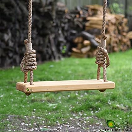 AD Planet from Outdoor Wooden Hanging Swing Set/Jhula for Home and Garden,24 x 9 Inches
