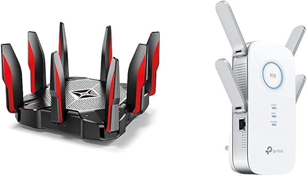 Amazon セット買い Tp Link Wifi ルーター ゲーミング 無線lan ルーター トライバンド Mu Mimo Ac5400 2167 2167 1000 Mbps 3年保証 Archer C5400x Tp Link Wifi 無線lan 中継器 11ac N A G B 1733 800mbps ビームフォーミング Mu Mimo Apモード