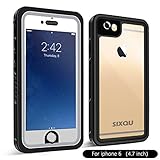 Waterproof case, SIX-QU Underwater Cover Full Body Protective Dirtproof Shockproof Waterproof Case Compatible iPhone 6/6s (4.7inch)