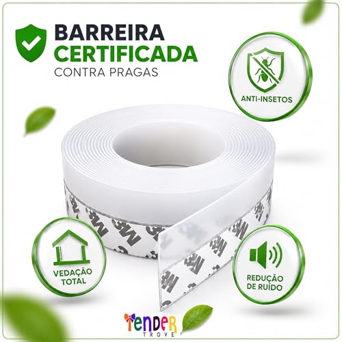 Fita De Vedação Para Frestas PVC Transparente Autoadesiva 4,5cm De Altura, Impermeável, Silenciosa, Anti Pragas, Para Portas E Janelas, Fácil Aplicação Em Vidro, Madeira, Alumínio, Aço E PVC