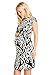 My Bump Women's Side Bow Tie Pattern Cap Sleeve Maternity Dress (Made in USA)