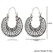 New Hollow Out Vintage Tibetan Silver Earring Hoop Dangle Earring for Women Fashion Jewelry CXY Multicolor one Size