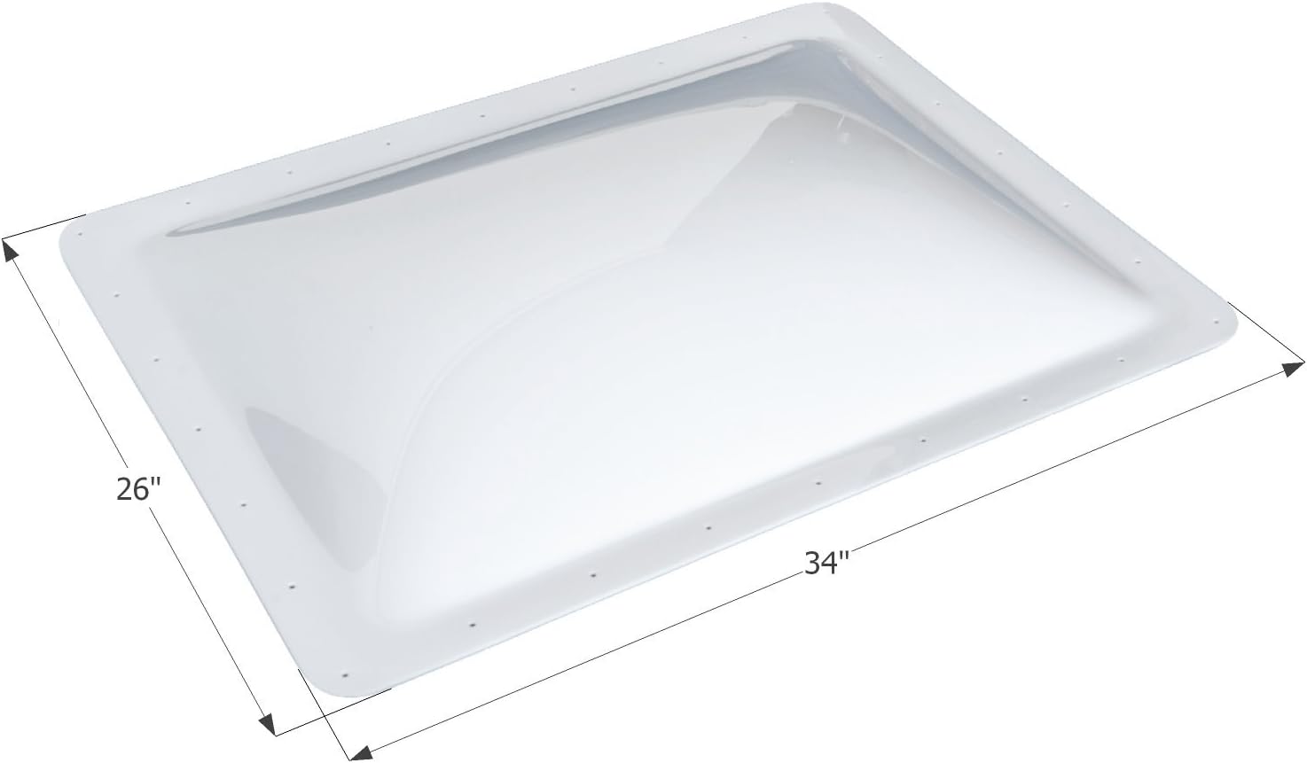 ICON 01859 RV Skylight, White