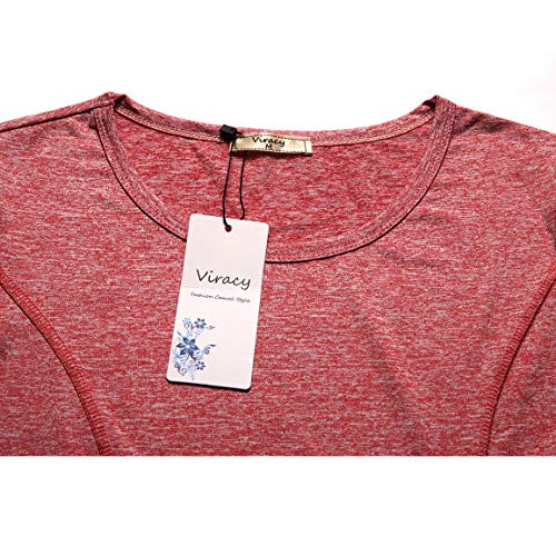 image for Viracy Sports Tops for Women, Juniors Stretchy Shirts Petite Long Slee