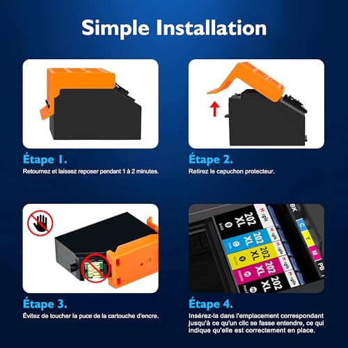 Meagiis 202XL Ink Cartridge Compatible with Epson 202 XL 202XL for Expression Premium XP-6000 XP-6005 XP-6100 XP-6105 XP6000 XP6005 XP6100 XP6105 (2 Black, 2 Photo Black, 2 Cyan, 2 Magenta, 2 Yellow)