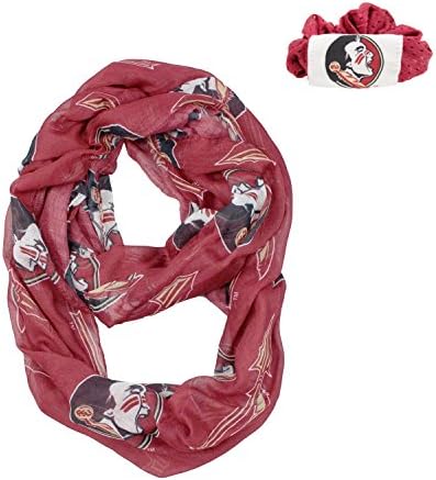 Official National Collegiate Athletic Association Fan Shop Authentic NCAA Infinity Scarf and Hair Twist Set (Florida State Seminoles)