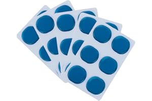 MOTZU 30 Pieces Drum Dampeners Gel Pads Blue Resonance Pads Silicone Drum Silencers Dampening Sticky Mats Non-toxic Soft Damper for Drums Tone Control Drum Muffling Drummer Drum kit Percussion