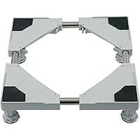 Multi-Functional Adjustable Movable Base Refrigerator Stand with 4 Strong Feets for Washing Machine Refrigerator and…
