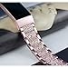 Mtozon Metal Bands Compatible with Fitbit Charge 3/Charge 4, Replacement Metal Rhinestone Bling Bracelet Wristband for Women, Rose Gold