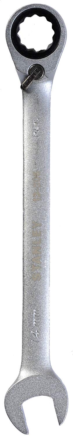 Stanley 1-13-306 Combination Spanner with Ratchet, Silver, 14/190 mm
