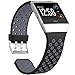 SKYLET for Fitbit Ionic Bands, 3 Pack Soft Breathable Accessories Wristbands for Fitbit Ionic Bracelet with Buckle (No Tracker)[3PC: Black-Gray&Black-Red&Black-Green]