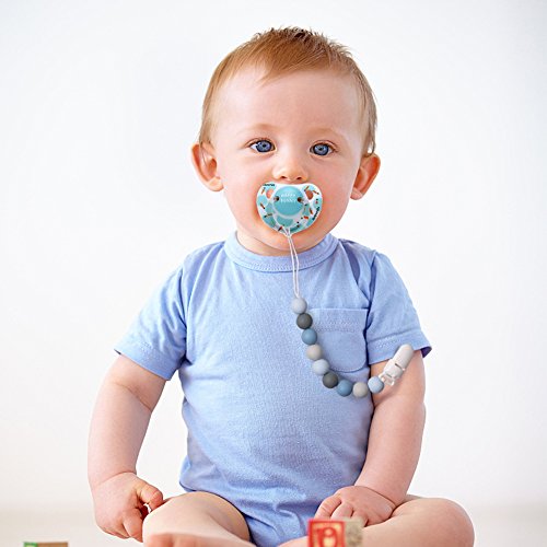 Pacifier Clips for Boys, TYRY.HU Paci Clip Baby Binky Holder Silicone