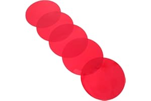 TOYANDONA 5pcs Gel Filters for Lighting Plastic Film for Light Filters Plastic Light Correction Gel Pet Red