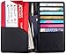 Travel Design all in one Travel Wallet - 2 Passport Holder Organizer - Gift box (Black/Red)