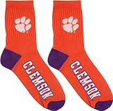 Clemson Tigers Team Color Quarter Socks