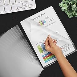100 Pcs Clear Document Folder Project Pocket for US