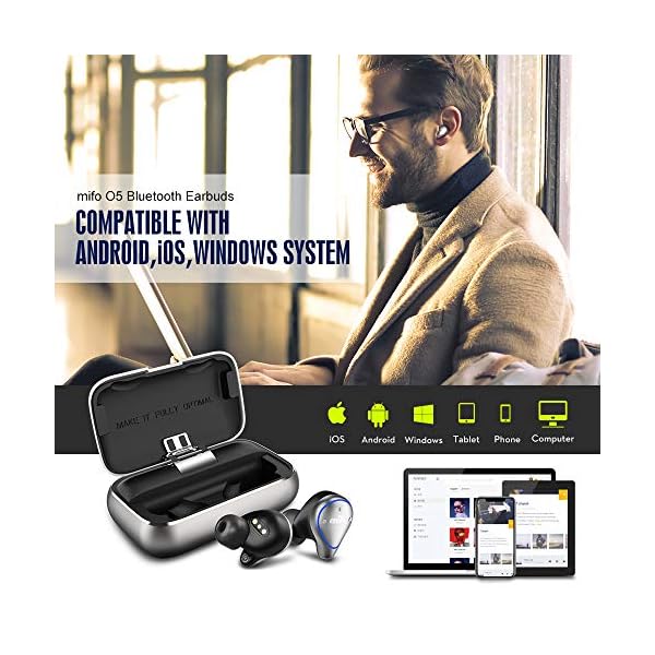 2021-Upgraded-Version-True-Wireless-Earbuds-05-Plus-Gen-2-by-MIFO-Bluetooth-50-Wireless-Sport-Headphones-with-2600mAh-Charging-Case-as-Power-BankDeep-Bass-Wireless-Earphones-Bulit-in-Mic-Headset mifo 2023 Upgraded Version True Wireless Earbuds 05 Plus, Bluetooth 5.0 Wireless Sport Headphones with 2600mAh Charging…