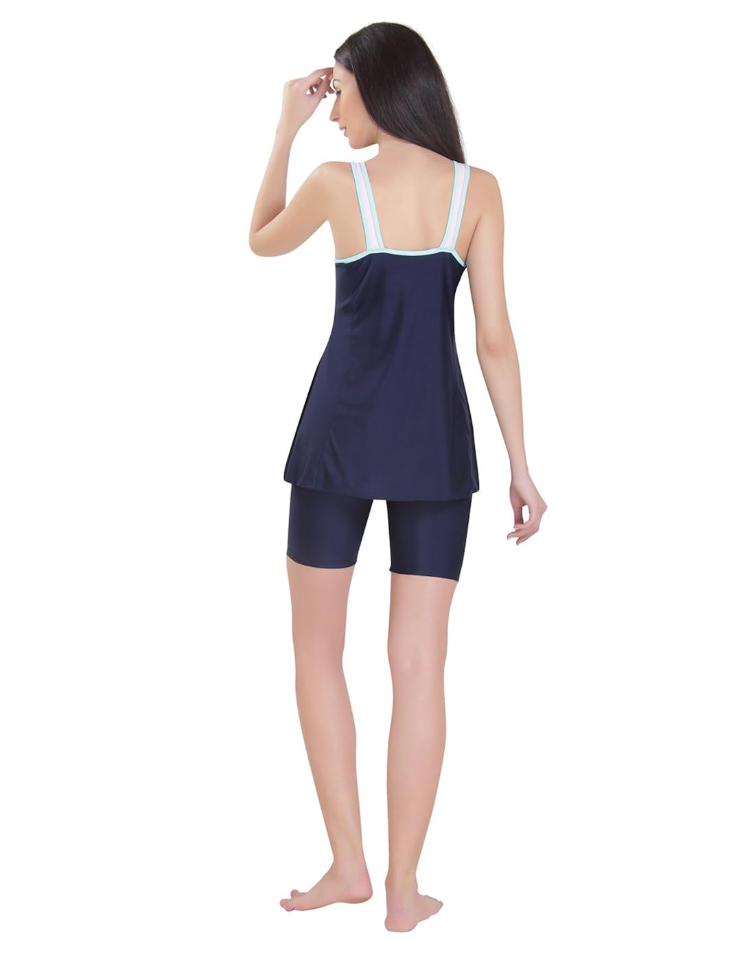 rovars female swimwear with cycling shorts
