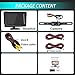 LeeKooLuu Reverse Camera and Monitor Kit License Plate Backup Camera Parking System for Car Vehicle Waterproof IR Night Vision 4.3 Display Guiden Lines
