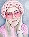 Heart Shaped Rimless Sunglasses Candy Steampunk Lens for women girl