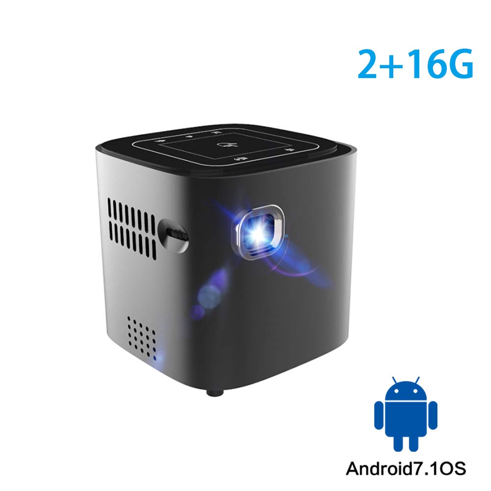 TONGTONG Mini proyector para Full HD 1080P Android 7.1.2 OS ...