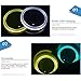 niceeshop LED Car Cup Holder Lights, (TM) 2PCS Waterproof Bottle Drink Coaster Mat Pad Built-in Light & Vibration Sensor USB Rechargeable Light for Car/SUV/Truck/Boat, 8 Colors