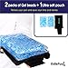 Long Lasting and Reusable Gel Pack for Pain Relief Cold and Hot Therapy Microwaveable & Freezable 2 Beads including Ultra Soft Wrap with Elastic Strap Great for Foot Arm Elbow Hand sprain