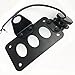 Black LED Vertical Side Mount License Plate Bracket Brake Running Rear Tail Light for Harley Bobber Chopper