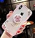 Lozeguyc iPhone XR Crystal TPU Ring Stand Case,iPhone XR 6.1 Inch Super Slim Luxury Bling Big Rhinestone Butterfly Kickstand Case Cover for Girls Women-Clear