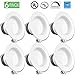 Sunco 6 Pack 4 Inch LED Recessed Lights, Retrofit Can Light for Ceiling, Baffle Trim, 660 LM, 11W (60W Equivalent), 4000K Cool White, Dimmable, Damp Rated ETL.