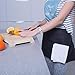 3 Pockets Waist Apron (Pack of 2) - Waitress apron, Kitchen apron, Black apron - by Rmeny (Black)