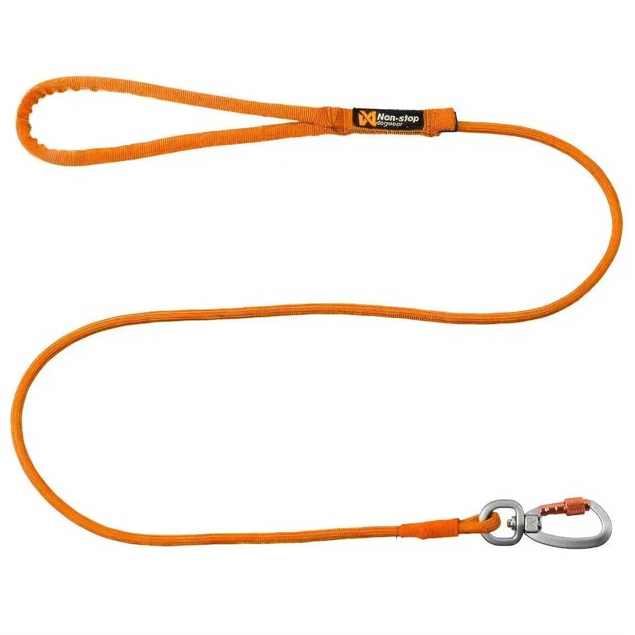 Non-Stop Dogwear Trekking Rope Leash, Orange - 2m/8mm