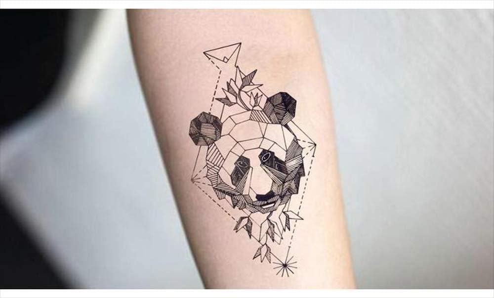 Tatouages Temporaire Animal Panda Géométrique Pour Homme