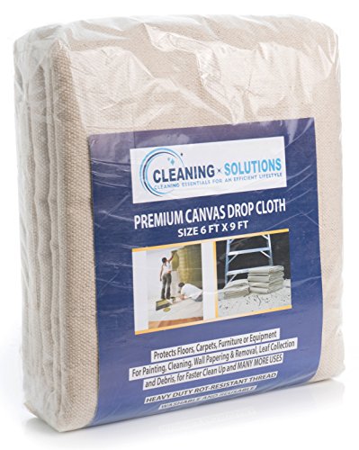 image for Simpli-Magic Cleaning Solutions 79094 Cotton Canvas Drop Cloth 6’ x 