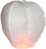 Lanternes Célestes Chinoises Lanternes Célestes Gift_Shop 22 Pièces - Dont 2 Cœurs, Biodégradables Pour Moments Magiques Lanternes Célestes Blanches Cœurs Fêtes Romantiques