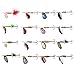 PLUSINNO Fishing Lures Spinner baits for Bass - 16/32 pcs Spinner Lures Kit with Portable Carry Bag, Hard Metal Spinner Baits for Trout