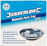 Silverline Magnetic Parts Tray 150mm Stainless Steel Mechanic Workshop Holder view 2