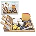 Cheese Board and Knife Set - Wooden Chalkboard Slate Serving Platter w Magnetic Knife Strip - Charcuterie Appetizer Tray for Cheese, Crackers, Meats - Great Housewarming Gift!