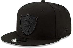 New Era NFL 9FIFTY Black On Black Adjustable Snapback Hat Cap One Size Fits All