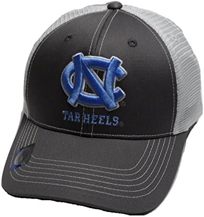 UNC North Carolina Tar Heels Adjustable Gray Cap Mesh Back Hat