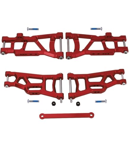 X Lite 804 Rs Set Di 4 Ammortizzatori BIG BORE In Alluminio Per Traxxas Rustler VXL 2WD 1/10 - Colore Blu Con Albero 4mm Traxxas Sledge - Foto 5