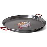 Garcima 22-Inch Carbon Steel Paella Pan, 55cm