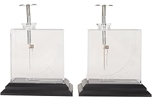 TOMOTATO Foil Electroscope, Acrylic Metal Physics Electrometer Precise Scale Science Experiment Kit for Teaching Aids Experiments