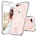 iPhone 7 Plus Case, MOSNOVO White Henna Damask Flower Floral Lace Clear Design Printed Transparent Plastic with Soft TPU Bumper Protective Back Phone Case Cover for Apple iPhone 7 Plus (5.5 Inch)